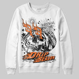 Orange Black White DopeSkill Sweatshirt Drip Season Graphic