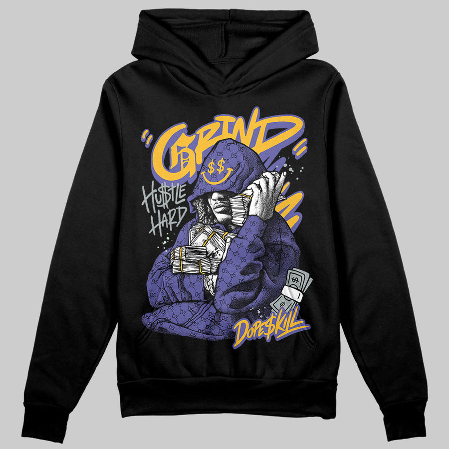 Lakers 4s DopeSkill Hoodie Sweatshirt Grind Pray Graphic