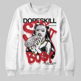 Fire Red “Black Tongue” 5s DopeSkill Sweatshirt Stay It Busy Graphic