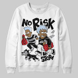 Black Metallic Reimagined 5s DopeSkill Sweatshirt No Risk No Story Graphic