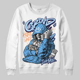 University Blue 'Grind Pray' DopeSkill Graphic Sweatshirt