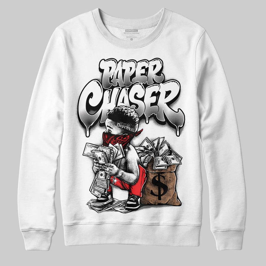Black/White 'Paper Chaser Boy' DopeSkill Graphic Sweatshirt