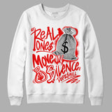 Cherry 11s DopeSkill Sweatshirt Real Ones Move In Silence Graphic