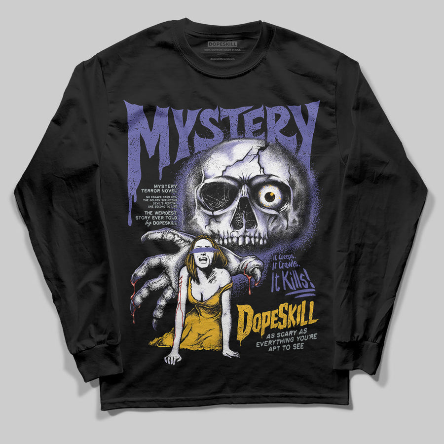 Lakers 4s DopeSkill Long Sleeve T-Shirt Mystery Ghostly Grasp Graphic