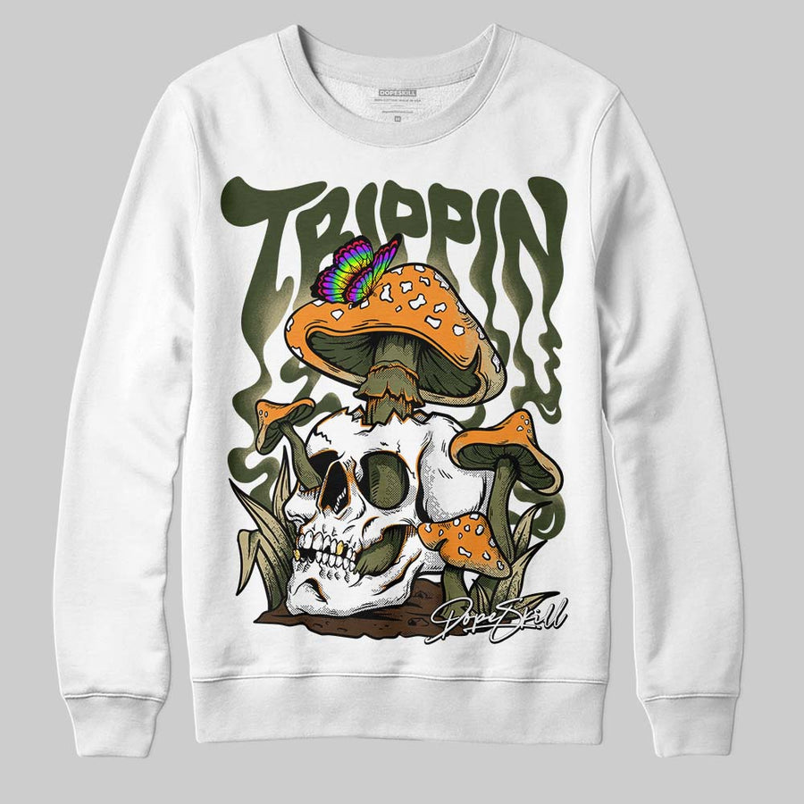 Olive Collection DopeSkill Sweatshirt Trippin Graphic