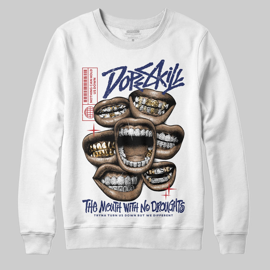 Rare Air 11s DopeSkill Sweatshirt The Mouth With No Droughts Graphic