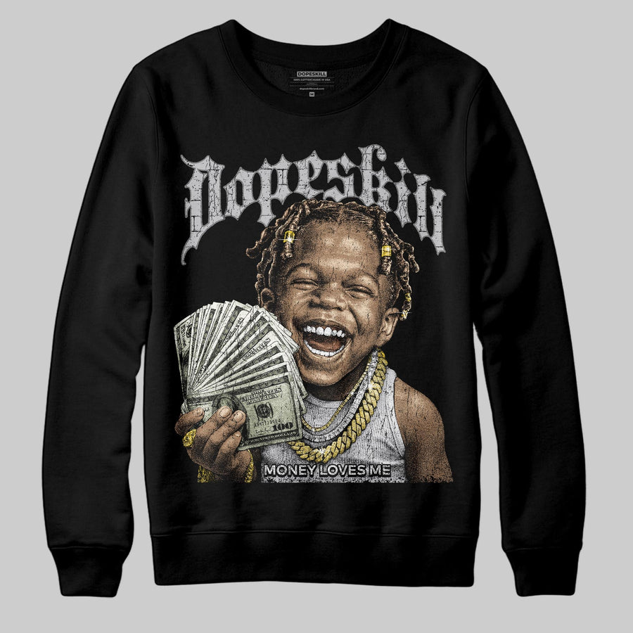 Grey 'Money Loves Me' DopeSkill Graphic Sweatshirt