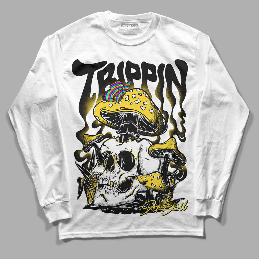 Black Tour Yellow AJ 4 Thunder DopeSkill Long Sleeve T-Shirt Trippin Graphic