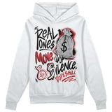 Red Taxi 12s DopeSkill Hoodie Sweatshirt Real Ones Move In Silence Graphic