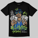 Griffey Max 1 'Varsity Royal' DopeSkill T-Shirt All Hustle No Luck Graphic