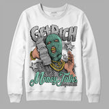 Green Glow 3s DopeSkill Sweatshirt Get Rich Graphic