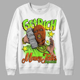 Neon Green Collection DopeSkill Sweatshirt Get Rich Graphic