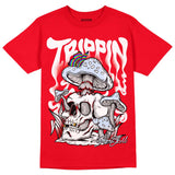 Cherry 11s DopeSkill Varsity Red T-shirt Trippin Graphic