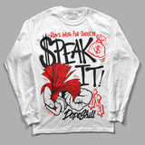 Black and White Collection DopeSkill Long Sleeve T-Shirt Speak It Graphic