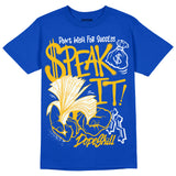 Royal Blue Collection DopeSkill Royal Blue T-shirt Speak It Graphic