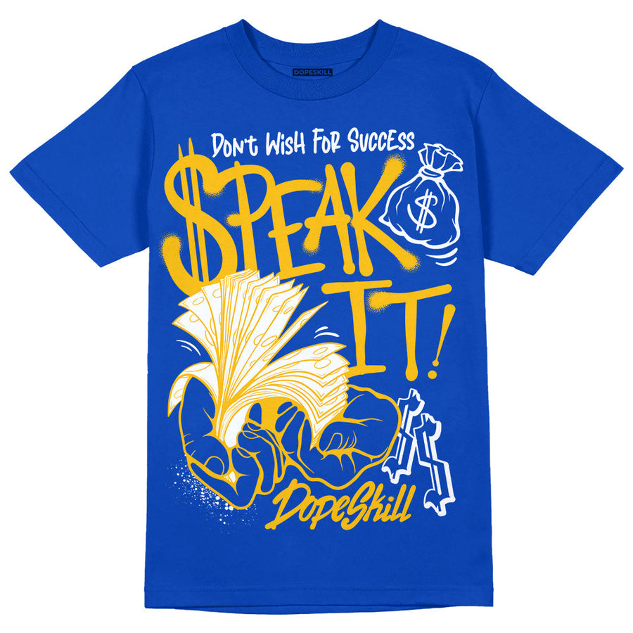 Royal Blue Collection DopeSkill Royal Blue T-shirt Speak It Graphic