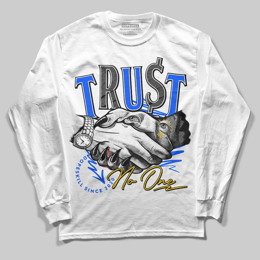 Royal Blue Collection DopeSkill Long Sleeve T-Shirt Trust No One Graphic
