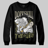 Medium Olive 3s DopeSkill Sweatshirt Sorry I've Been Trappin Graphic