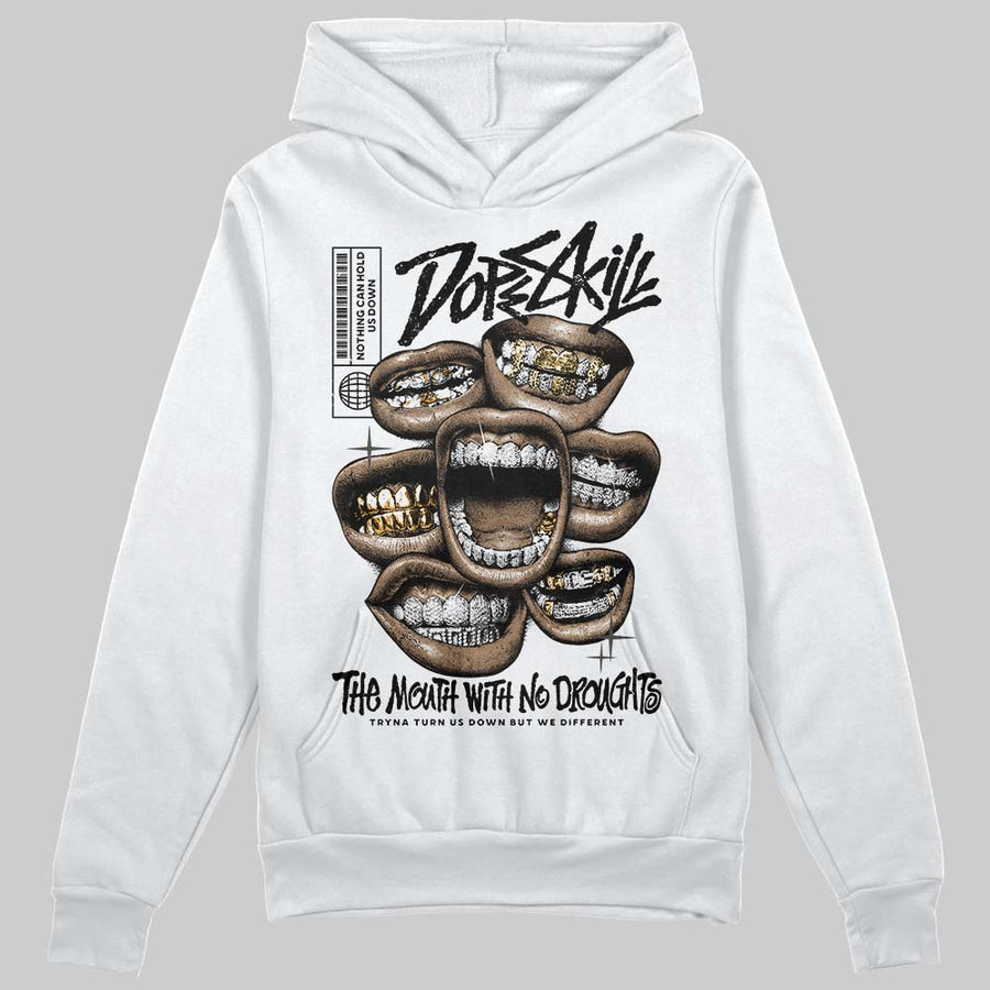 Black Cat 4s DopeSkill Hoodie Sweatshirt The Mouth With No Droughts Graphic