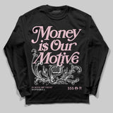35th Anniversary 5s DopeSkill Long Sleeve T-Shirt Money Is Our Motive Typo Graphic