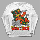 Dunk Team Dark Green Orange DopeSkill Long Sleeve T-Shirt Born To Be Rich Graphic