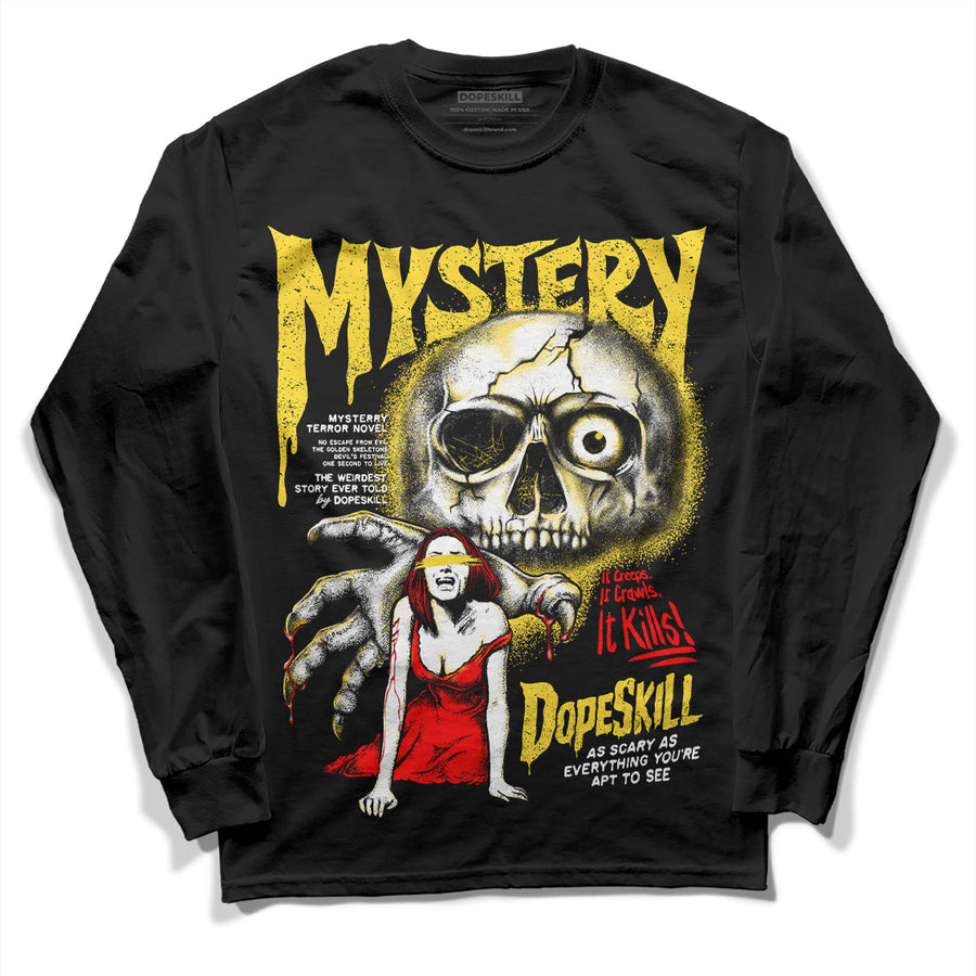 Black Tour Yellow AJ 4 Thunder DopeSkill Long Sleeve T-Shirt Mystery Ghostly Grasp Graphic