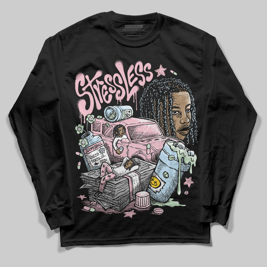 Medium Soft Pink 4s DopeSkill Long Sleeve T-Shirt Stressless Graphic