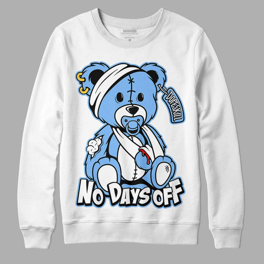 Powder Blue 9s DopeSkill Sweatshirt Hurt Bear Graphic