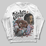 Harris Tweed x Denim Turquoise Dunk DopeSkill Long Sleeve T-Shirt Stressless Graphic