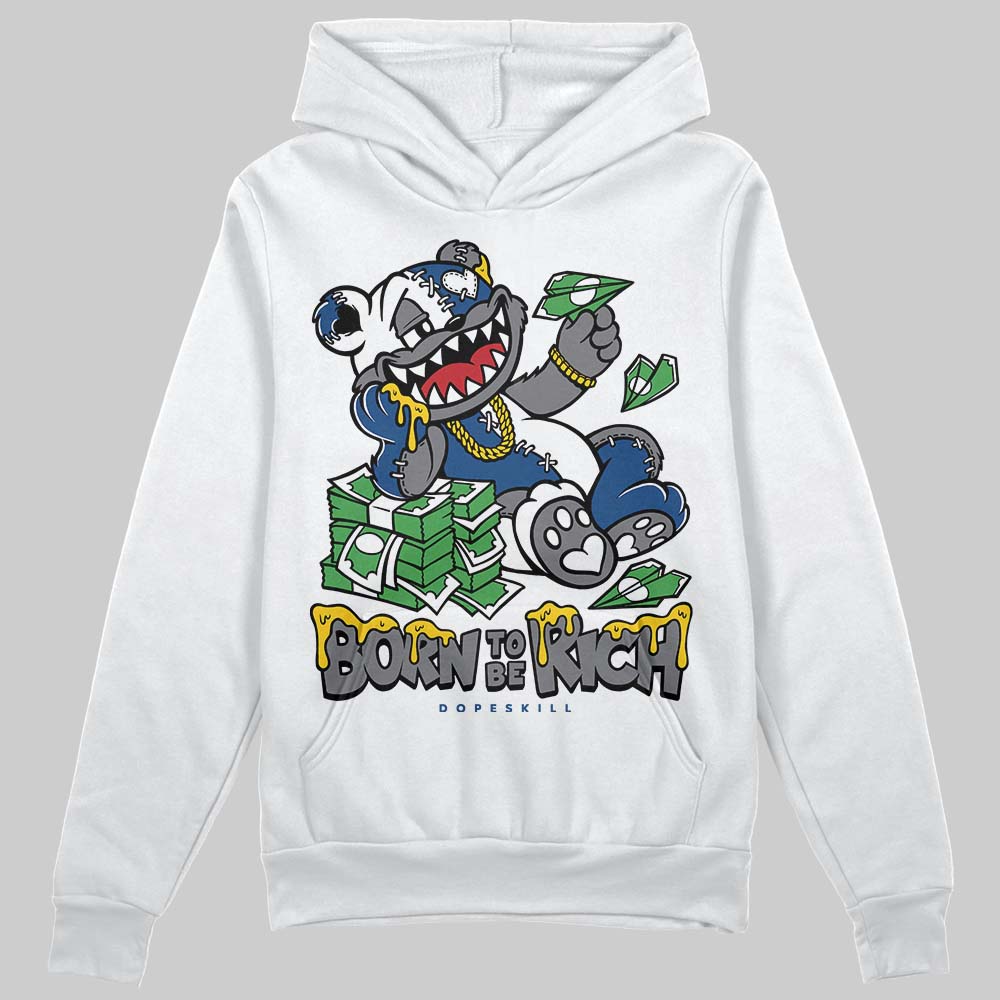 Flint Grey 9s DopeSkill Hoodie Sweatshirt Born To Be Rich Graphic