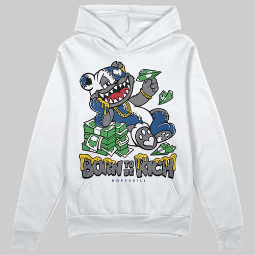 Flint Grey 9s DopeSkill Hoodie Sweatshirt Born To Be Rich Graphic