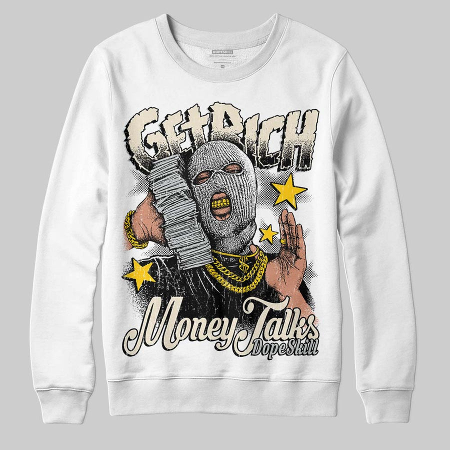 Reverse Metallic 5s DopeSkill Sweatshirt Get Rich Graphic