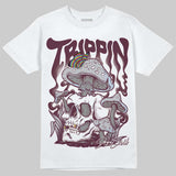 Burgundy 5s DopeSkill T-Shirt Trippin Graphic