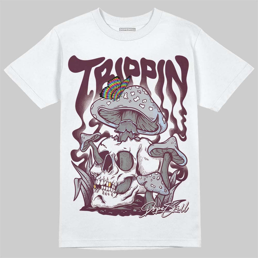 Burgundy 5s DopeSkill T-Shirt Trippin Graphic