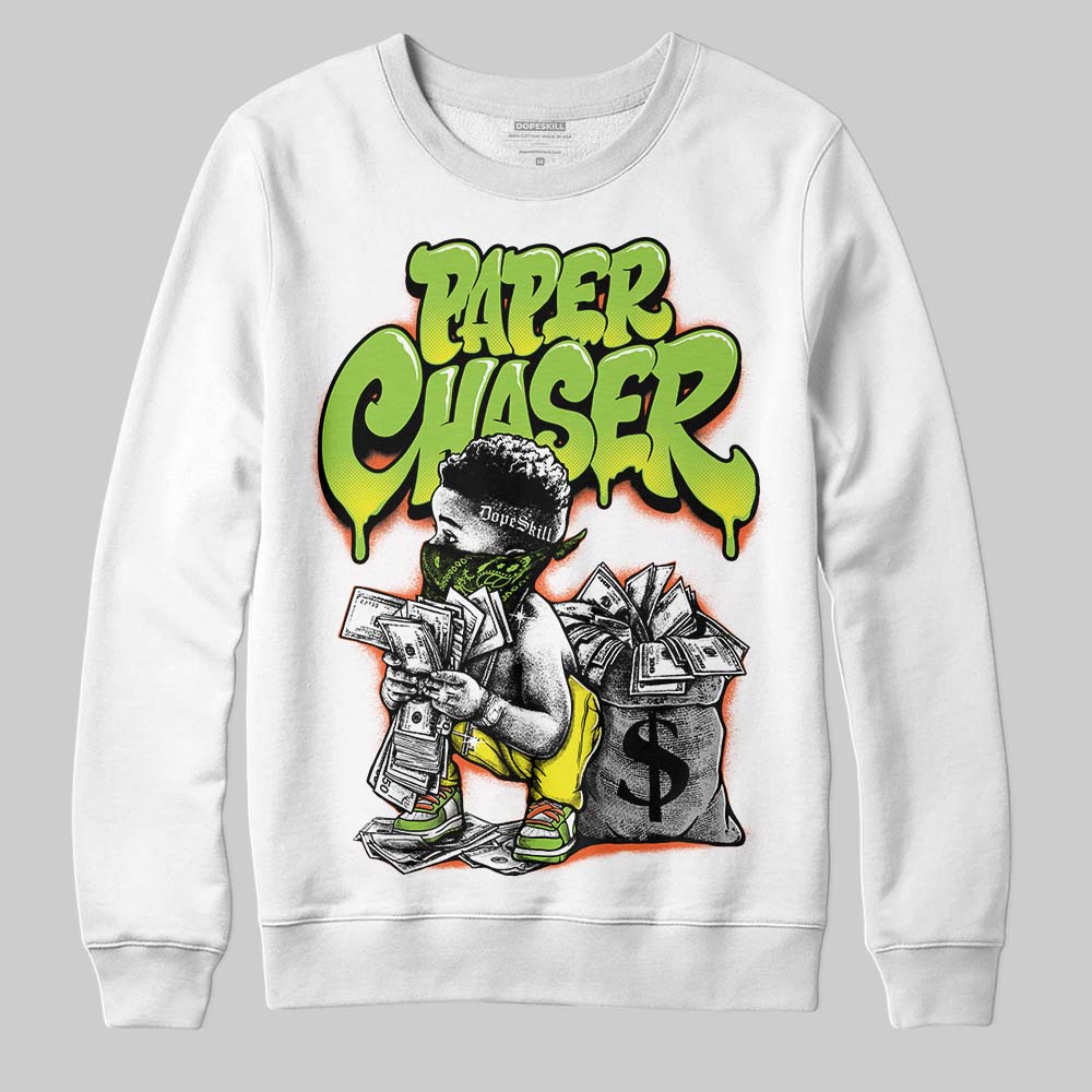 Neon Green 'Paper Chaser Boy' DopeSkill Graphic Sweatshirt