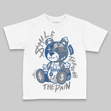 Flint Grey 9s DopeSkill Toddler Kids T-shirt Smile Through The Pain Graphic