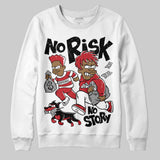 Fire Red “Black Tongue” 5s DopeSkill Sweatshirt No Risk No Story Graphic