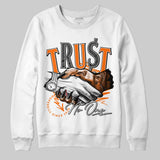 Orange Black White DopeSkill Sweatshirt Trust No One Graphic