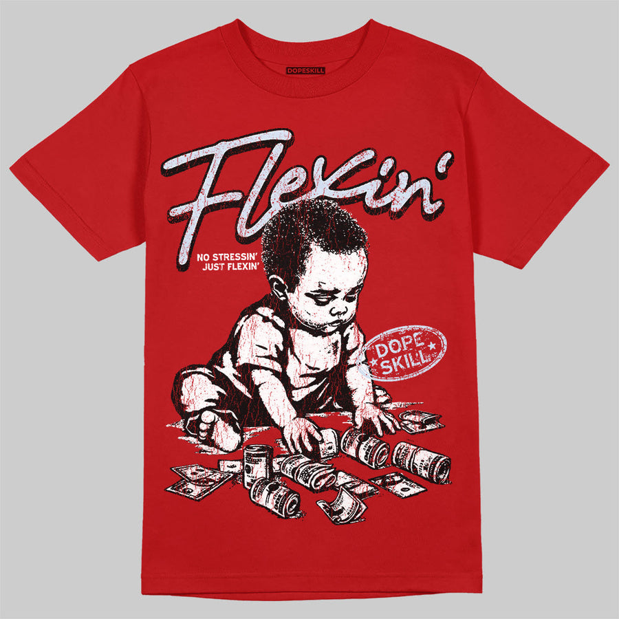 Cherry 11s DopeSkill T-Shirt Flexin' Graphic