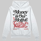 Flight Club 4s DopeSkill Hoodie Sweatshirt Money Is Our Motive Typo Graphic