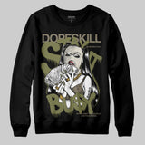 Medium Olive 3s DopeSkill Sweatshirt Stay It Busy Graphic