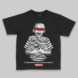 Black/White 'Scared Money Don't Make No Money' DopeSkill Graphic Toddler Kids T-shirt