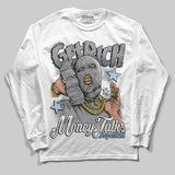 Wolf Grey 5s DopeSkill Long Sleeve T-Shirt Get Rich Graphic