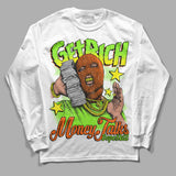 Neon Green Collection DopeSkill Long Sleeve T-Shirt Get Rich Graphic