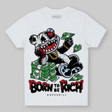 Black Metallic Reimagined 5s DopeSkill Toddler Kids T-shirt Born To Be Rich Graphic