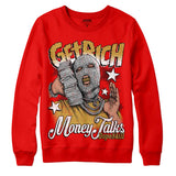 Red Collection DopeSkill Red Sweatshirt Get Rich Graphic