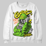 Neon Green 'Grind Pray' DopeSkill Graphic Sweatshirt