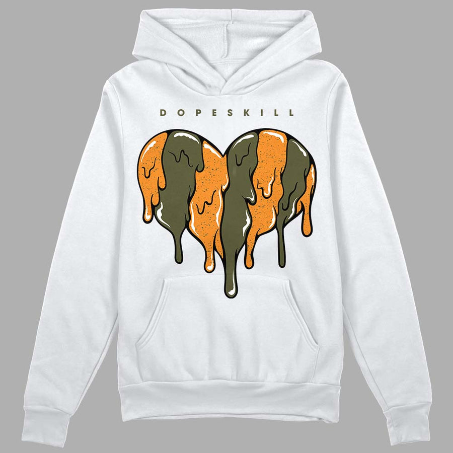 Olive 5s DopeSkill Hoodie Sweatshirt Slime Drip Heart Graphic