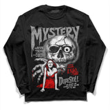 Black and White Collection DopeSkill Long Sleeve T-Shirt Mystery Ghostly Grasp Graphic