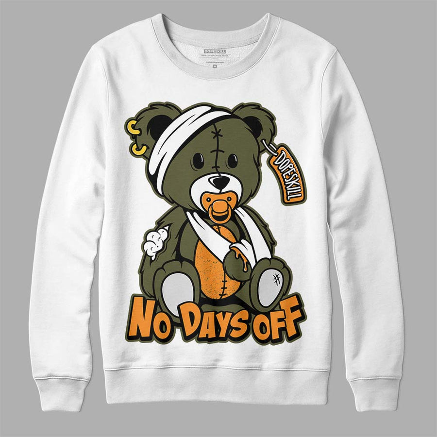 Olive 5s DopeSkill Sweatshirt Hurt Bear Graphic